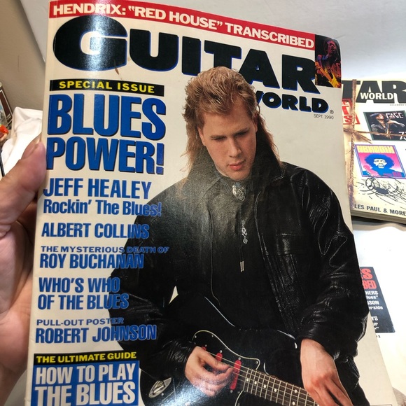 Vintage Early 90s Guitar World Mag Lot of 8 Tributes to Hendrix Stevie Ray - Picture 5 of 9